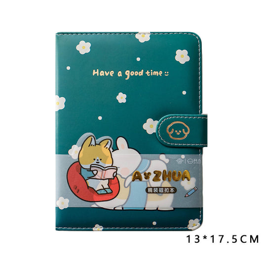 Cute Cartoon Illustration Magnetic Diary