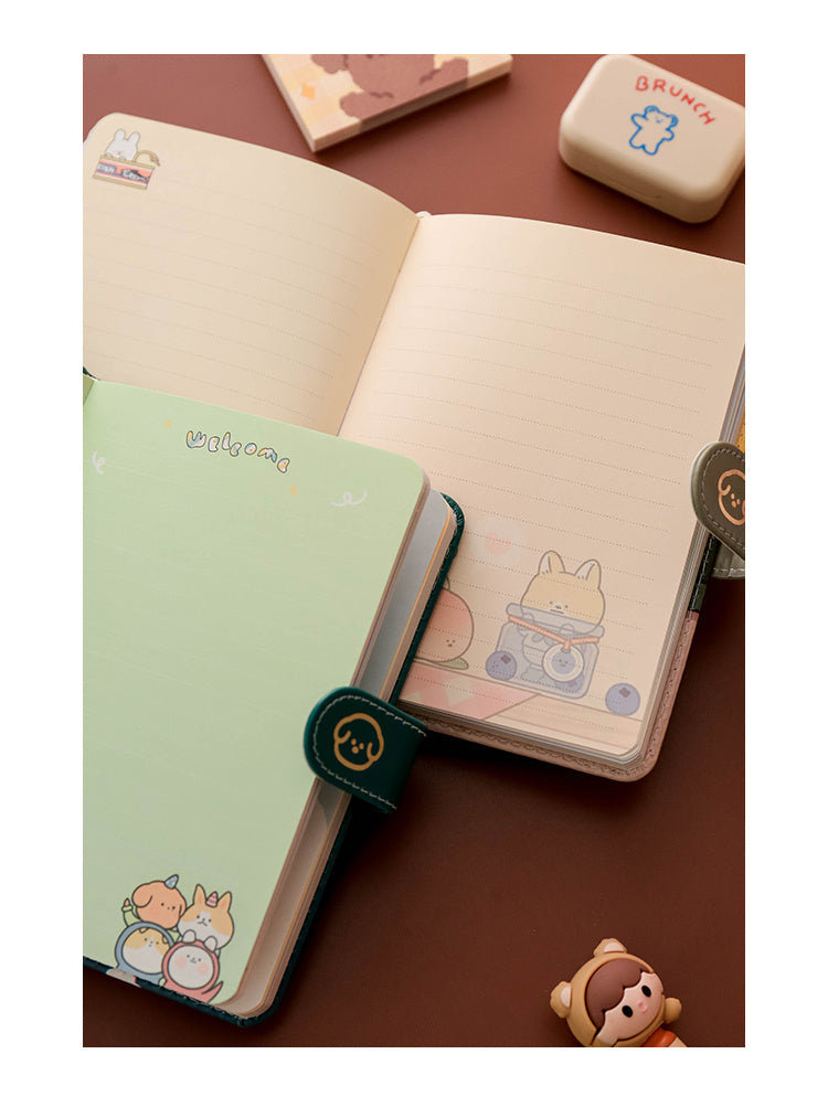 Cute Cartoon Illustration Magnetic Diary