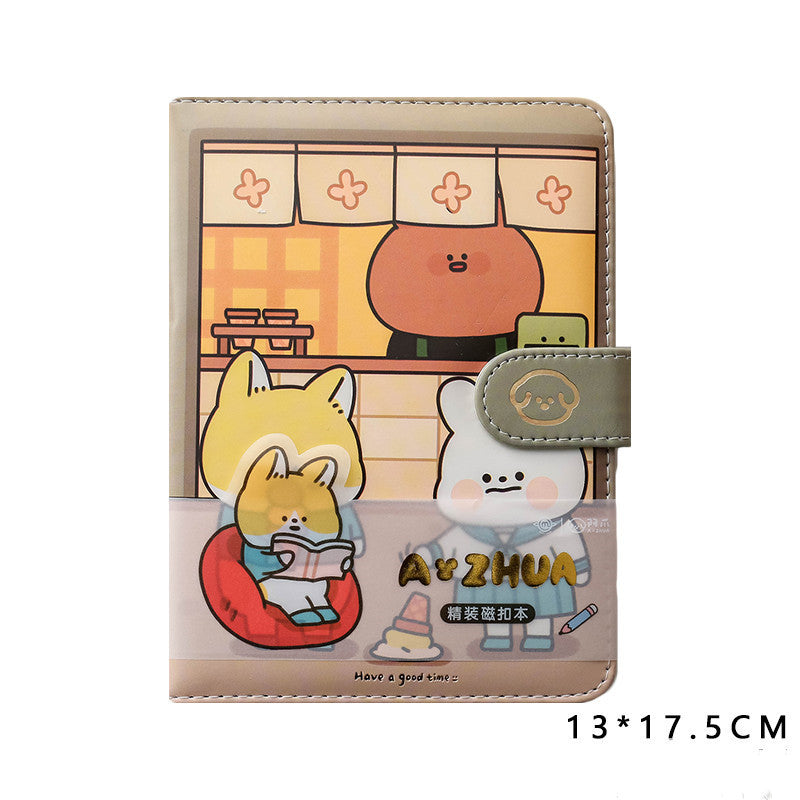 Cute Cartoon Illustration Magnetic Diary