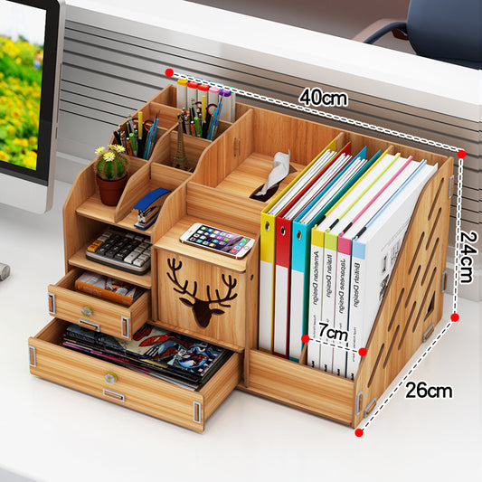 Wooden Storage Box Multifunctional Household Cosmetics Storage Rack