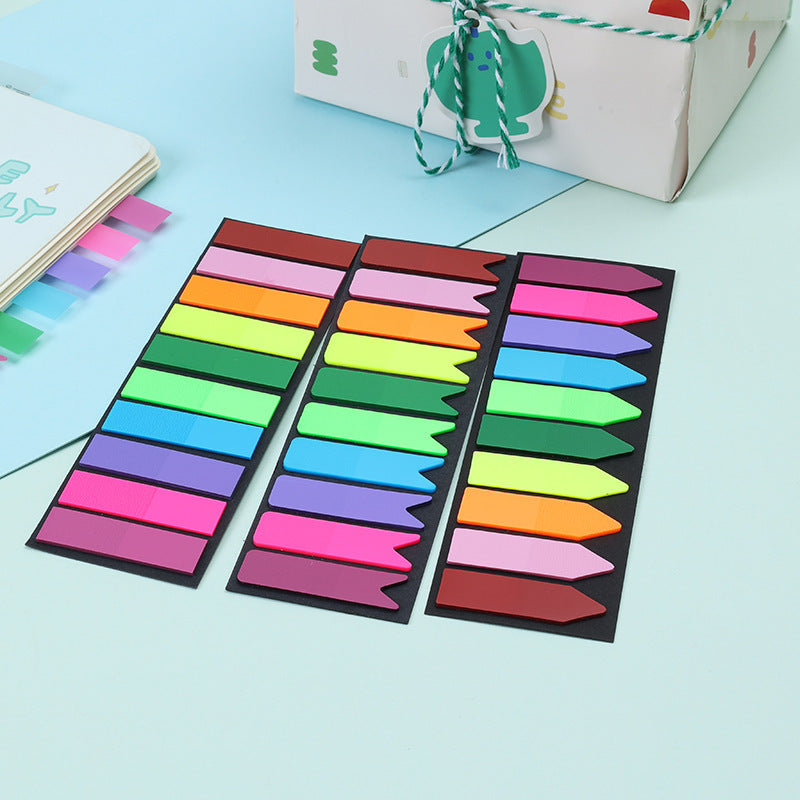 10 Colors Morandi Transparent Sticky Notes