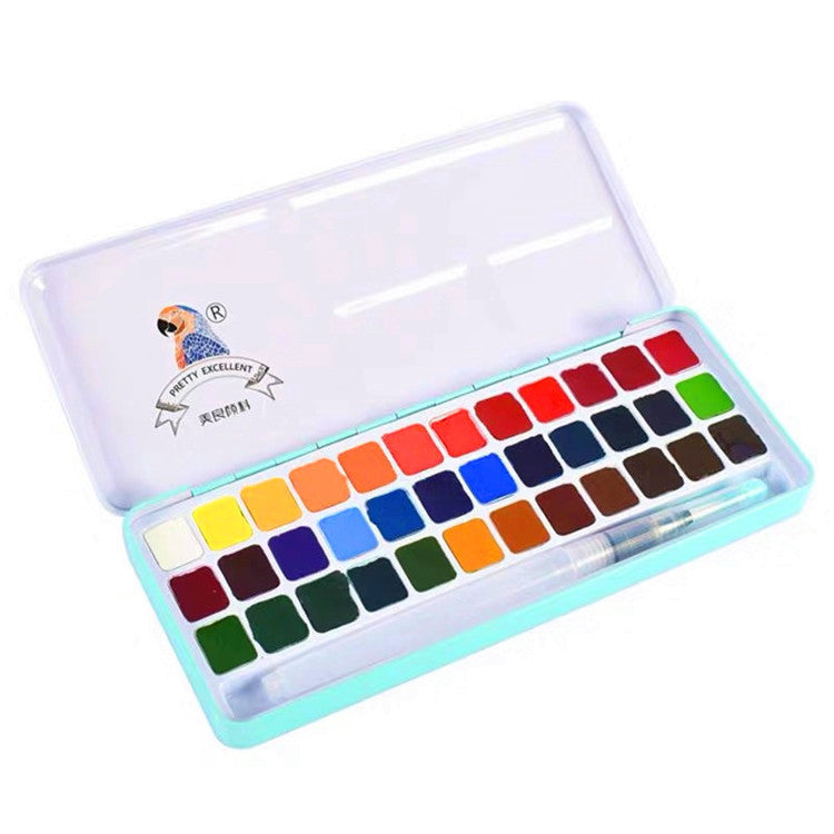 Solid watercolor paint set