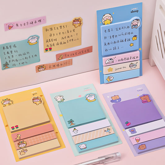 Cartoon Sticky Notes Cute And Sticky