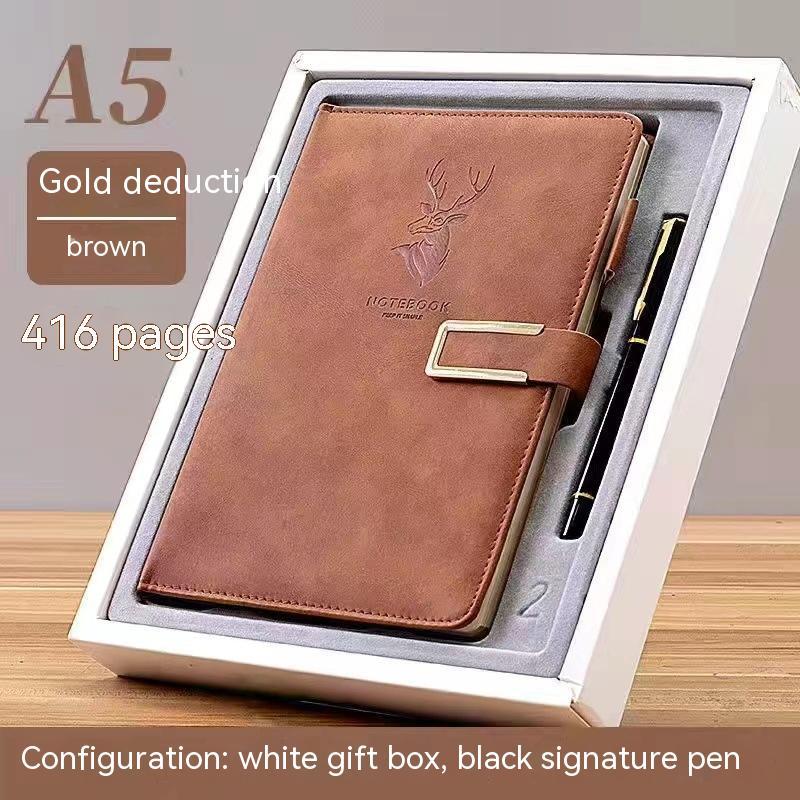 Thickened Soft Leather Simple Diary