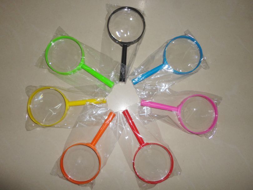 Color Hand-held Scientific Experimental Magnifying Glass